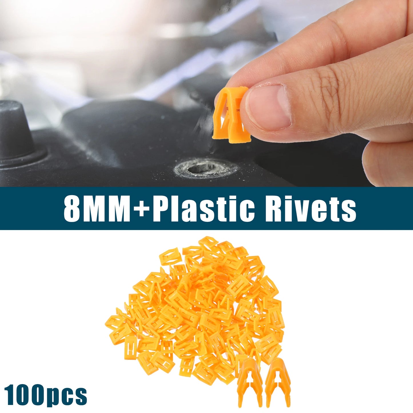 100 x Center Console Dash Panel Clip Trim Retainer for Ford