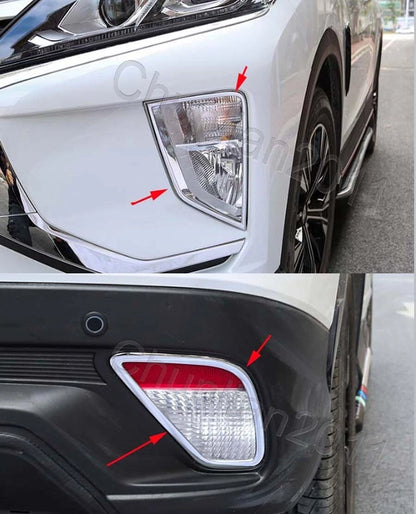 Chrome Front Fog Light Covers for Mitsubishi Eclipse Cross (2017-2020)