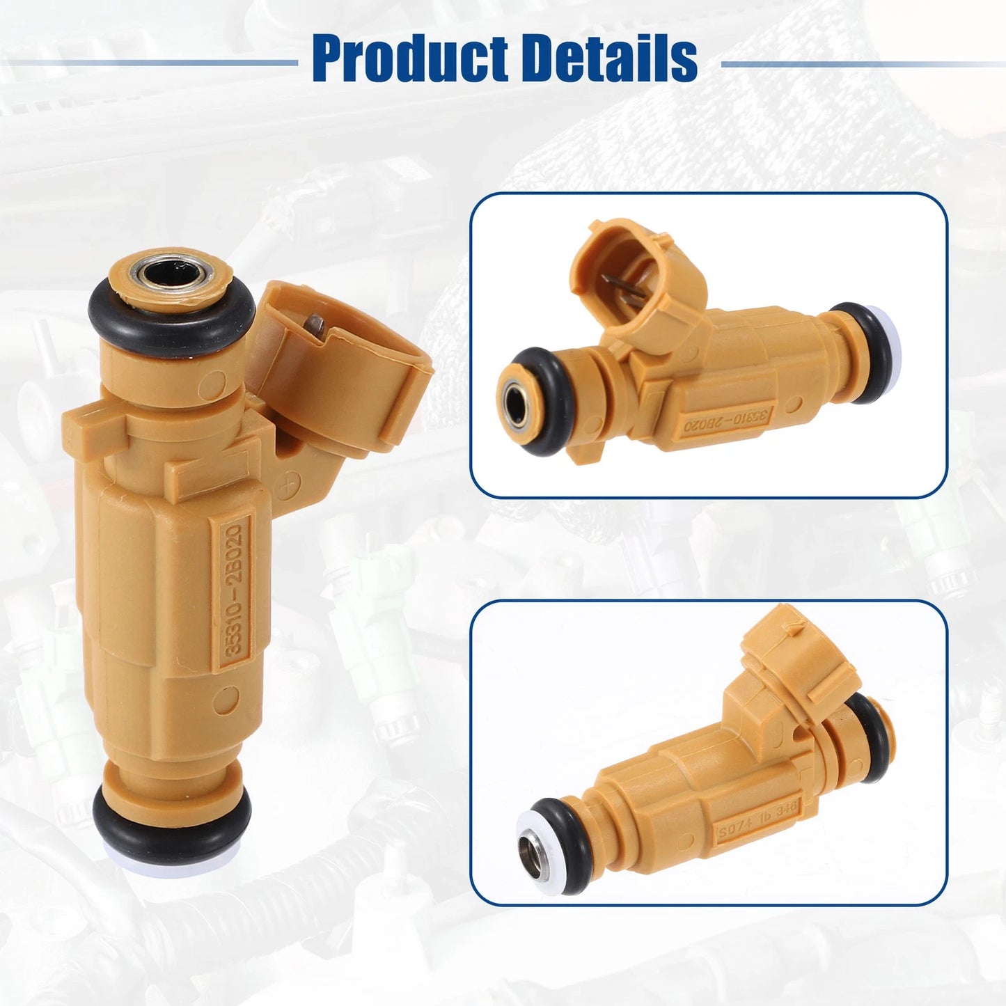 4 x Fuel Injector Nozzle for Kia Rio III UB 1.4L CVVT (2011-2018)