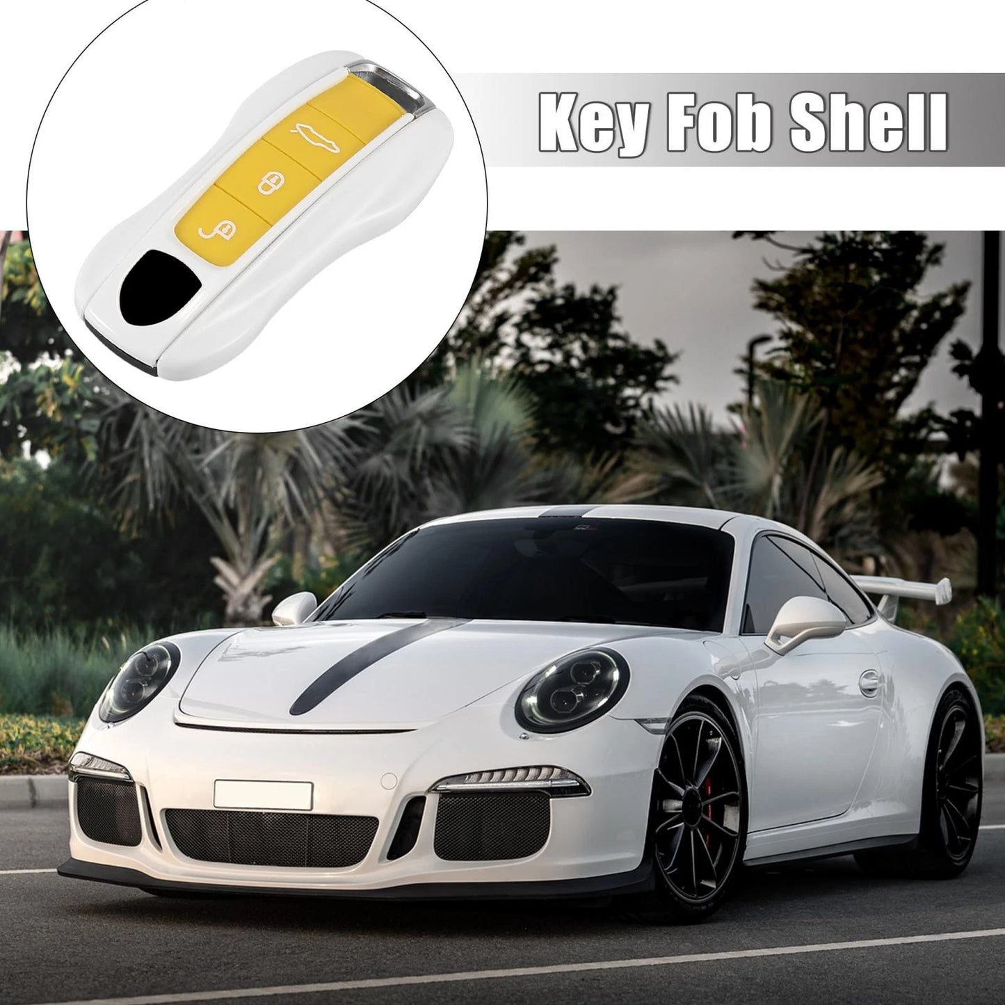 1x Key Cover Fob Shell Cover for Porsche Panamera Cayenne
