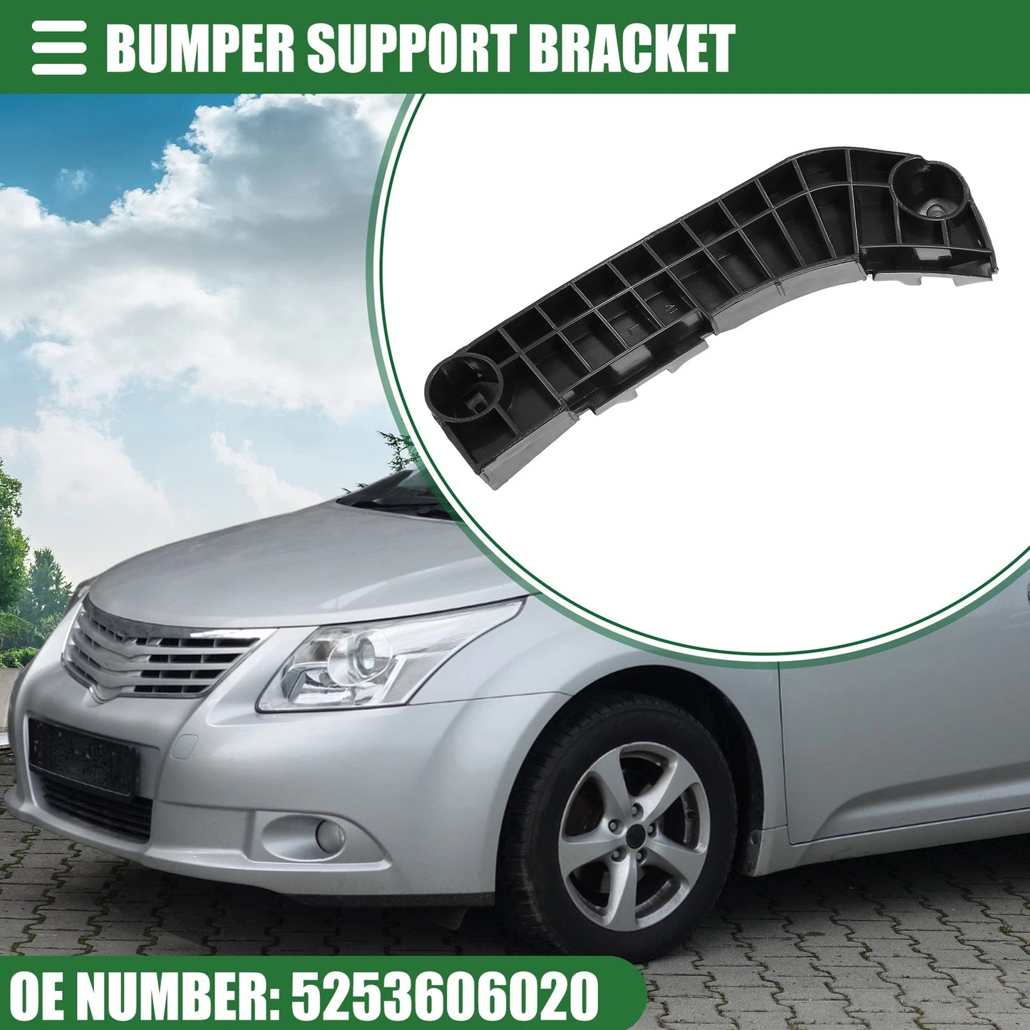 Front Left Bumper Support Bracket for Toyota Camry (2007–2011)