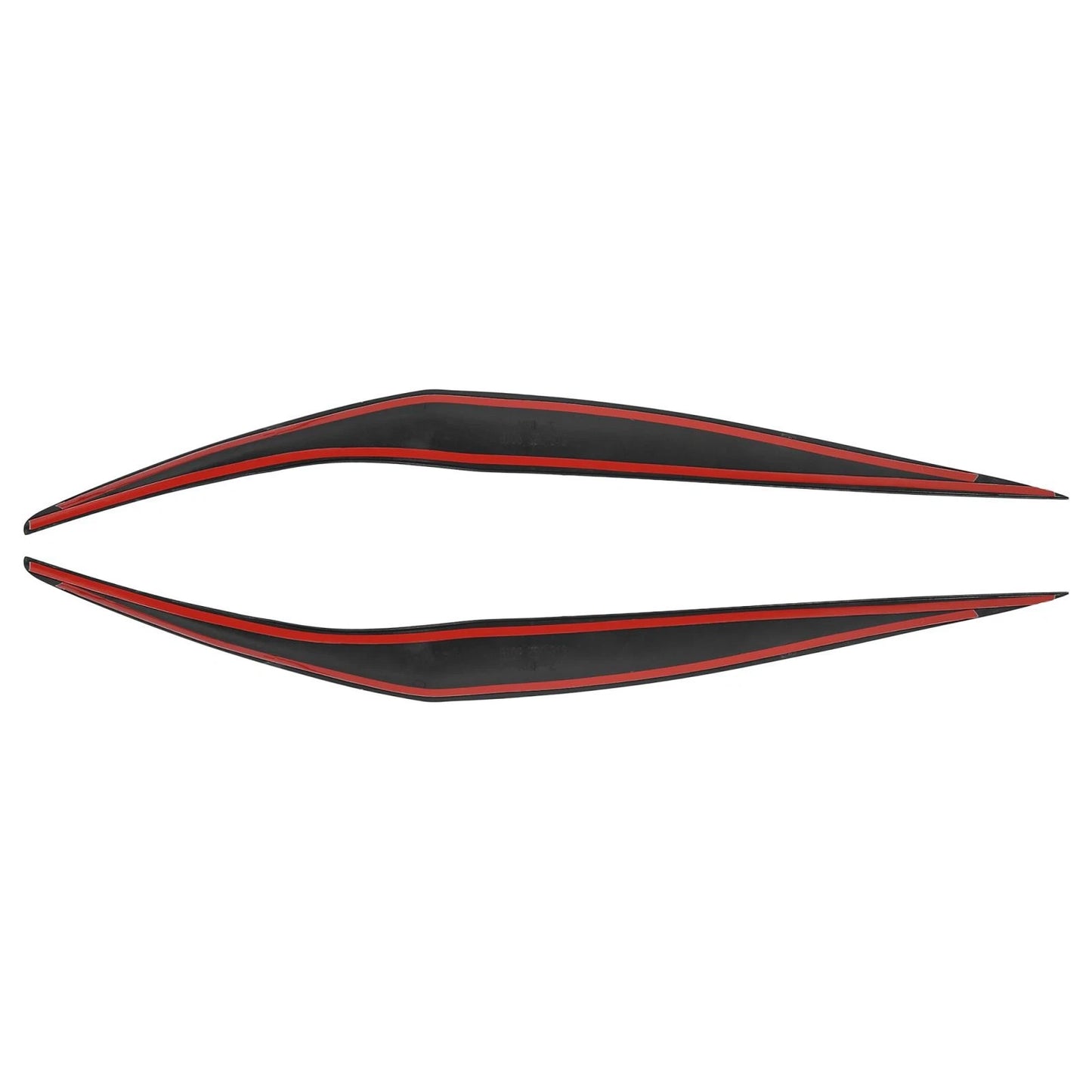Headlight Eye Lid Cover 2 x Black for Ford Fiesta (2013-2016)