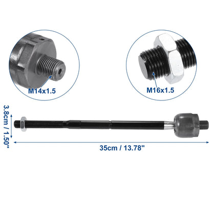 4 x Front Inner Tie Rods with Boots for Chrysler 300 (2011-2014)