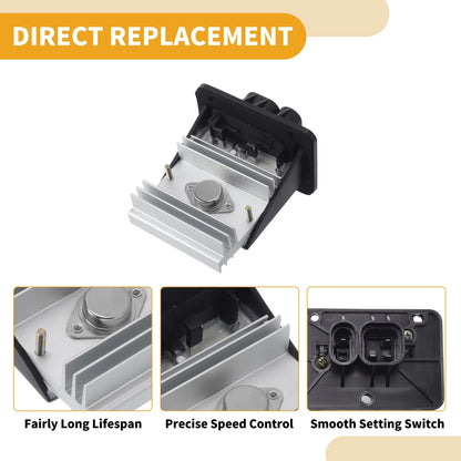 Blower Motor Resistor for HVAC Unit Plastic Metal 1 Pcs