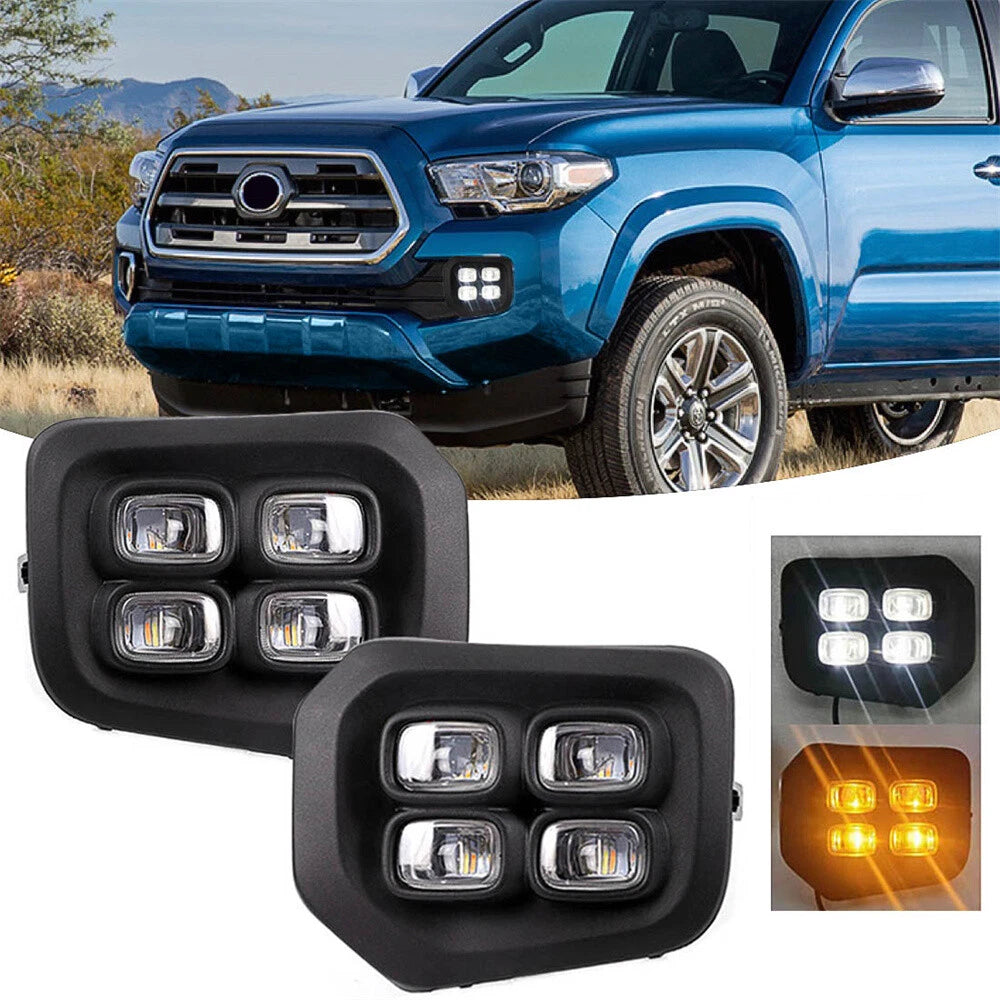 LED Fog Light Amber Turn Signal Lamps for Toyota Tacoma (2016-2022)