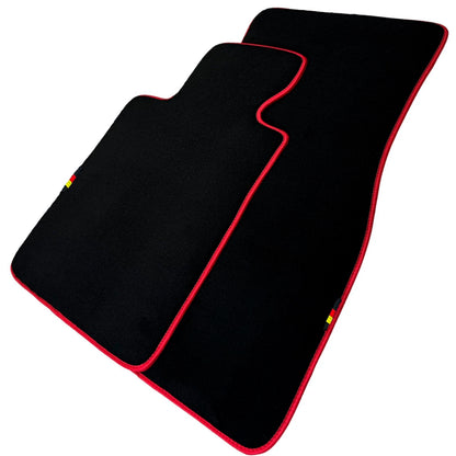 Black Floor Mats for BMW Z3 Series E36 Convertible (1996-2002) Red Trim