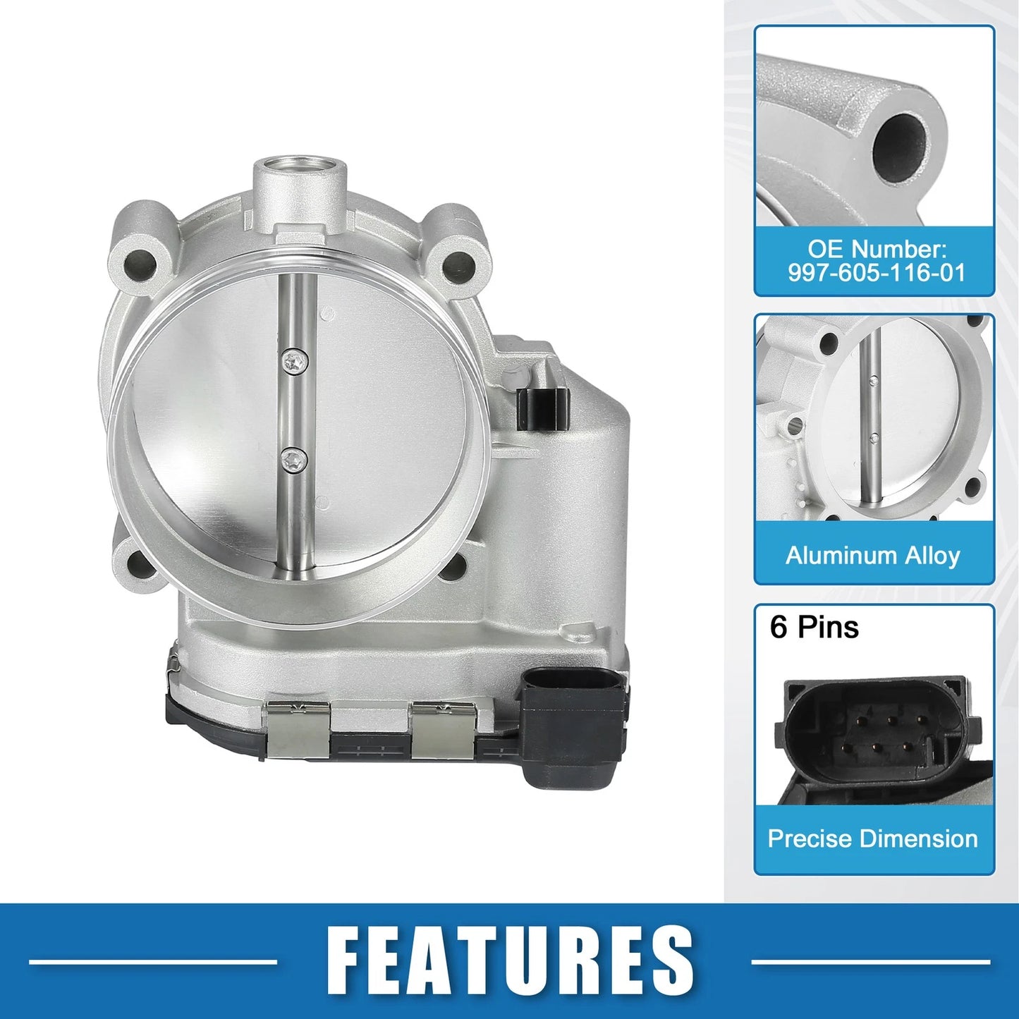 Throttle Body Actuator for Porsche 911 3.8L H6 (2005-2006)