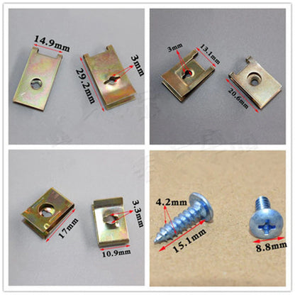 Car Body Door Fender Panel Repair U Nuts Clip Fasteners - AU Ship