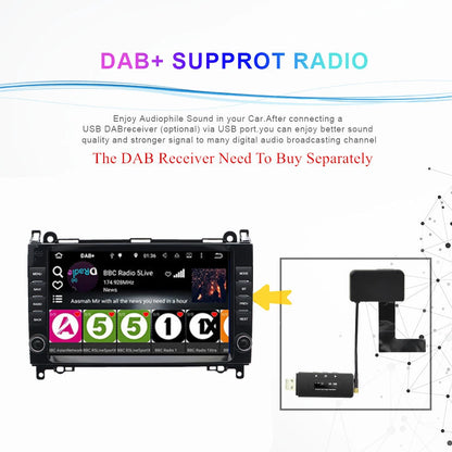 9'' Car Stereo Radio GPS for Benz Sprinter W169 W245 W639 W906 Viano (2006-2018)