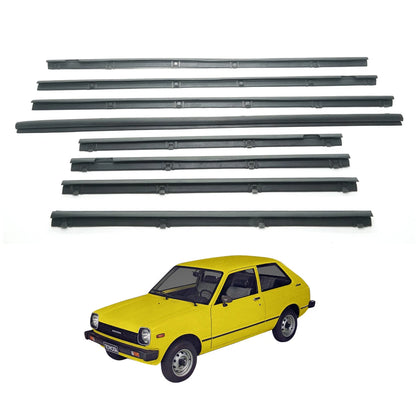Door Glass Weatherstrip Set for Toyota Starlet KP60 KP61 KP62 1978-1984