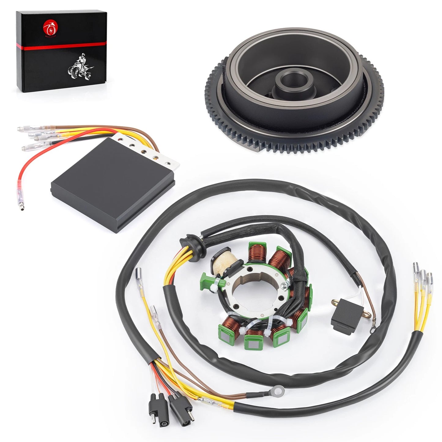 Stator & Flywheel Rotor w/ Regulator Rectifier for Polaris Xplorer 400 (1996-2002)