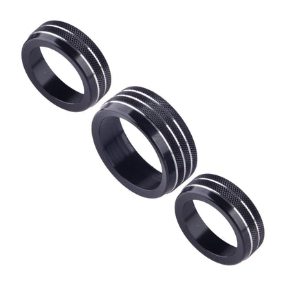 Black Climate Volume Knob Ring Cover for Grand Cherokee (2014-2021)