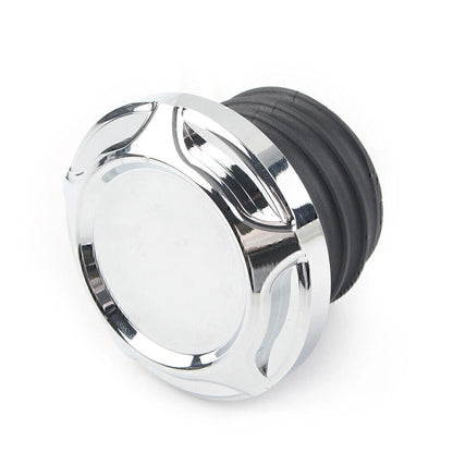 CNC Cut Chrome Gas Cap for Harley Dyna Softail