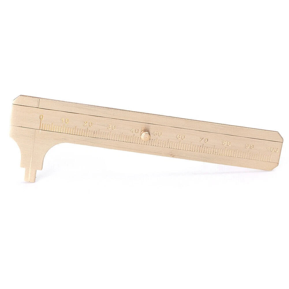 100mm Brass Caliper Sliding Vernier Ruler for Gem & Bead Measuring Tools