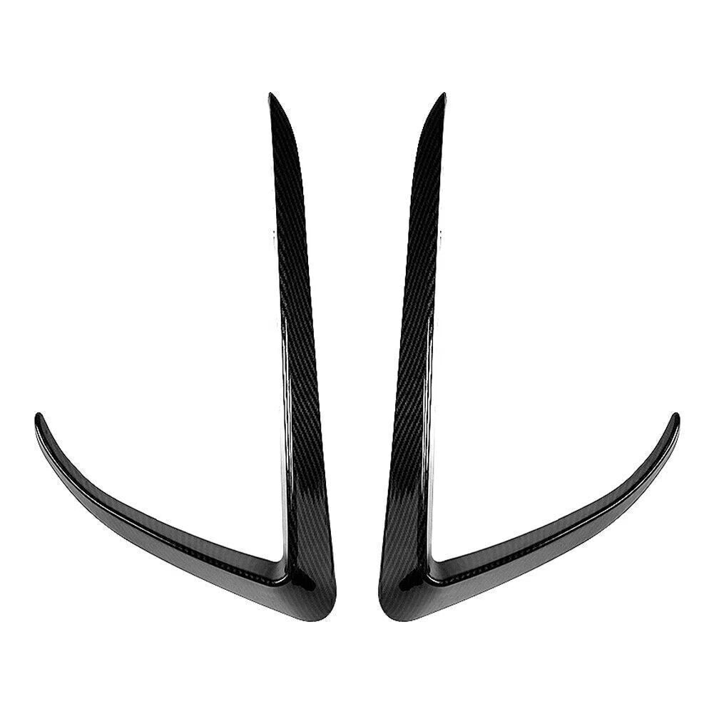 Carbon Fiber Front Fog Light Eyebrow Cover Trim for Tesla Model X (15-20)