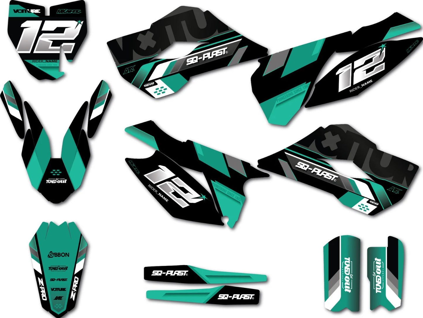 Husqvarna TC 85 Graphic Kit Milan Style Sticker (2014-2017)