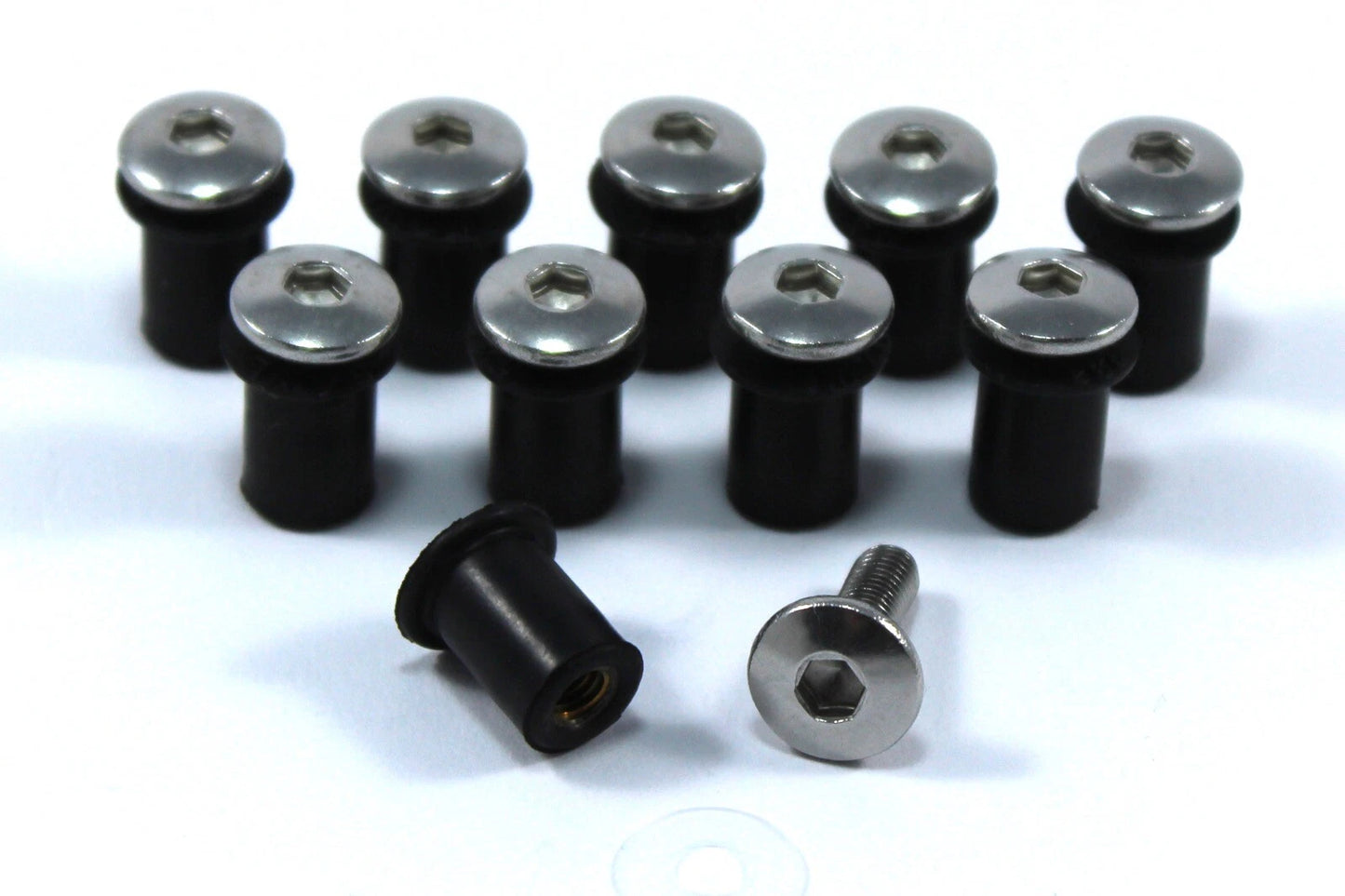 10 x Dadi Carenatura Parabrezza Kawasaki Ninja ZX-6R ZX-10R ZX-7R