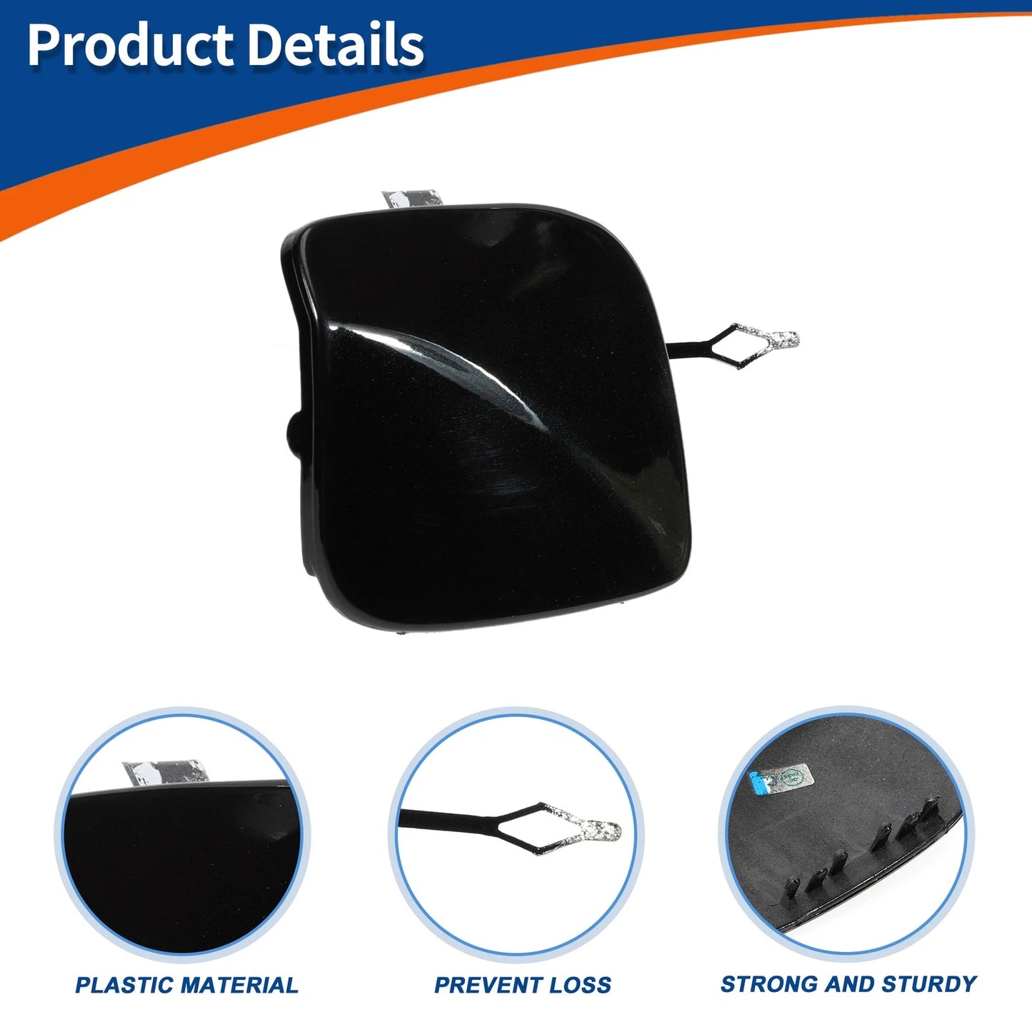 Tow Hook Cover for BMW 1 Series (2012-2019) Black Sapphire