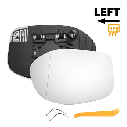 Left Side Heated White Mirror Glass for Honda Odyssey (2014-2017)