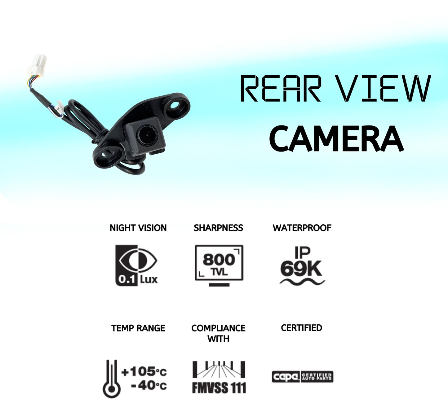 Reverse Camera Kit for Toyota Hilux SR SR5 2015-2020