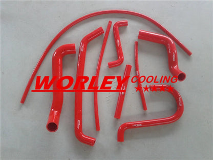 Silicone Radiator Coolant Hose Red for Ford Falcon AU1 AU2 4.0L 6 Cyl (1998-2002)