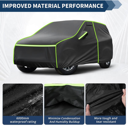 Waterproof All Weather Car Cover for Jeep Grand Cherokee (2002-2023) Black