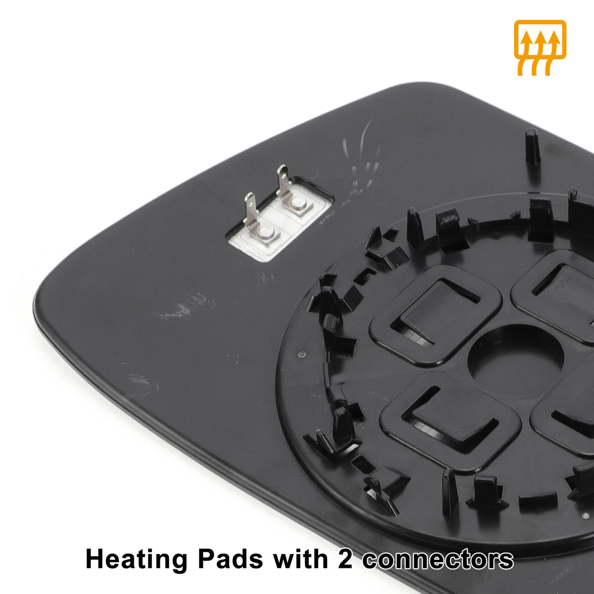 Left Side White Heated Mirror Glass for Jeep Grand Cherokee (2005-2009)