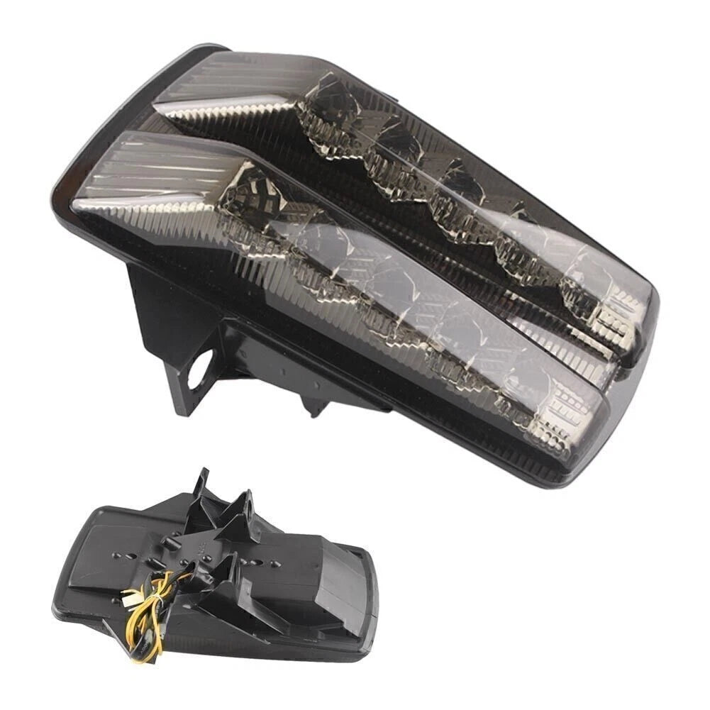 Black Rear LED Tail Light with Integrated Turn Signals for Suzuki SV650 (2003-2008)