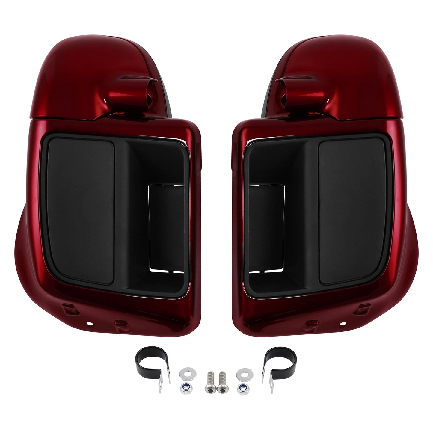 Lower Vented Fairings for Harley Street Road Glide (2014-2025) Velocity Red Sunglo