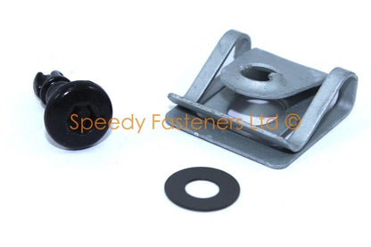 Black Anodized Aluminum Bolts & Dzus Fasteners for Yamaha R1 (2004–2006)