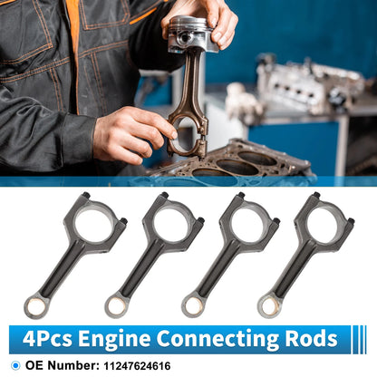 4 Pcs Engine Connecting Rod for BMW 125i F20 F21 (2010-2016)