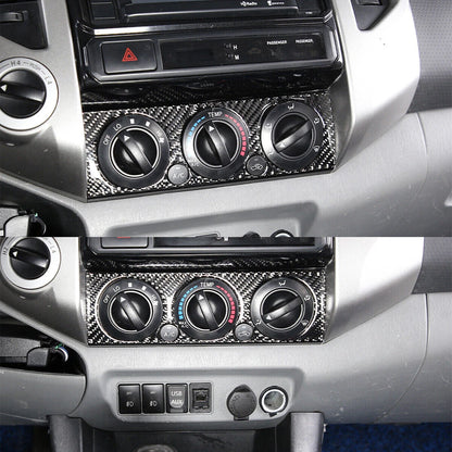 Carbon Fiber Air Conditioner Switch Trim Panel for Toyota Tacoma (2011-2015)