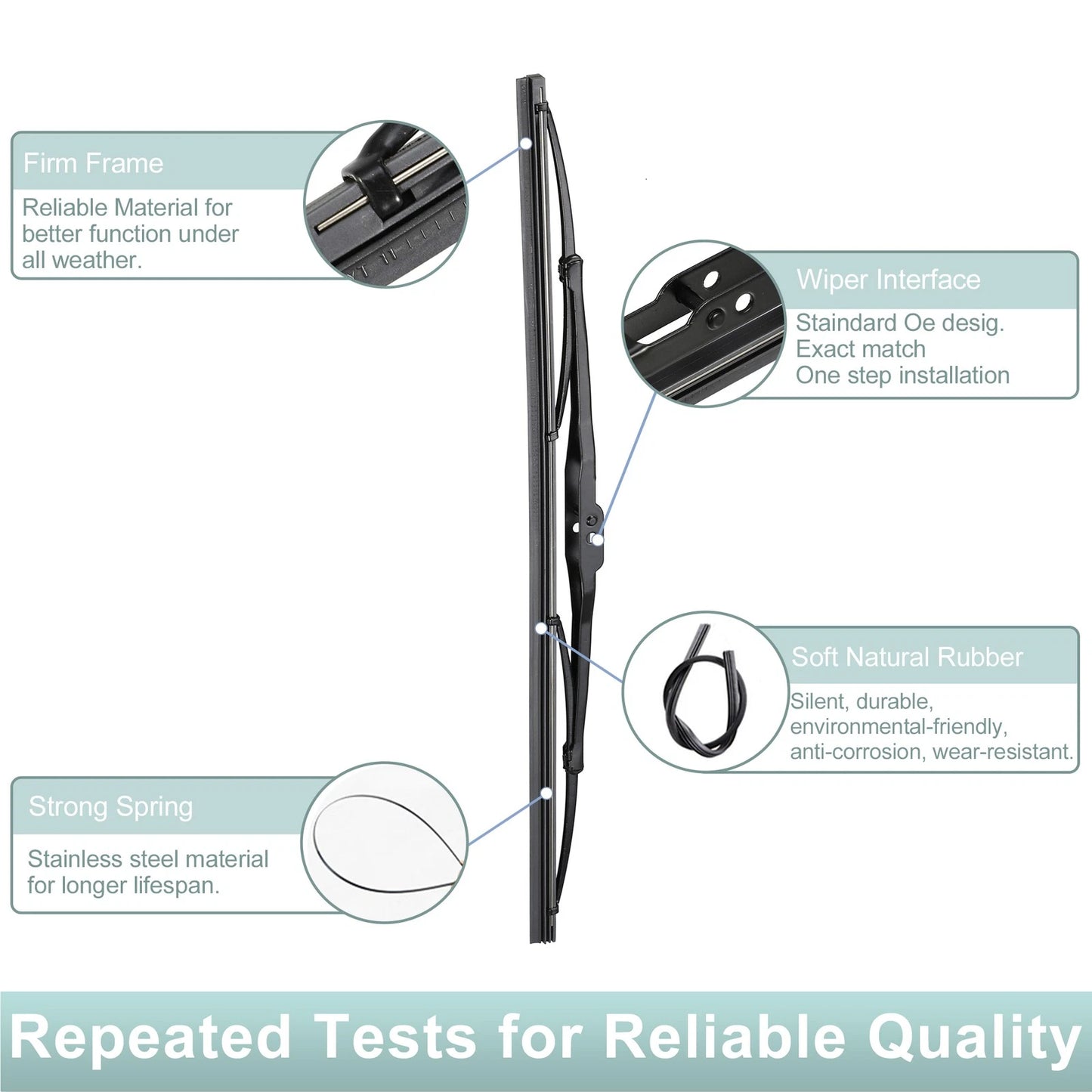Rear Wiper Blade Arm Set for Porsche Cayenne S Pre-GTS (2002-2010)