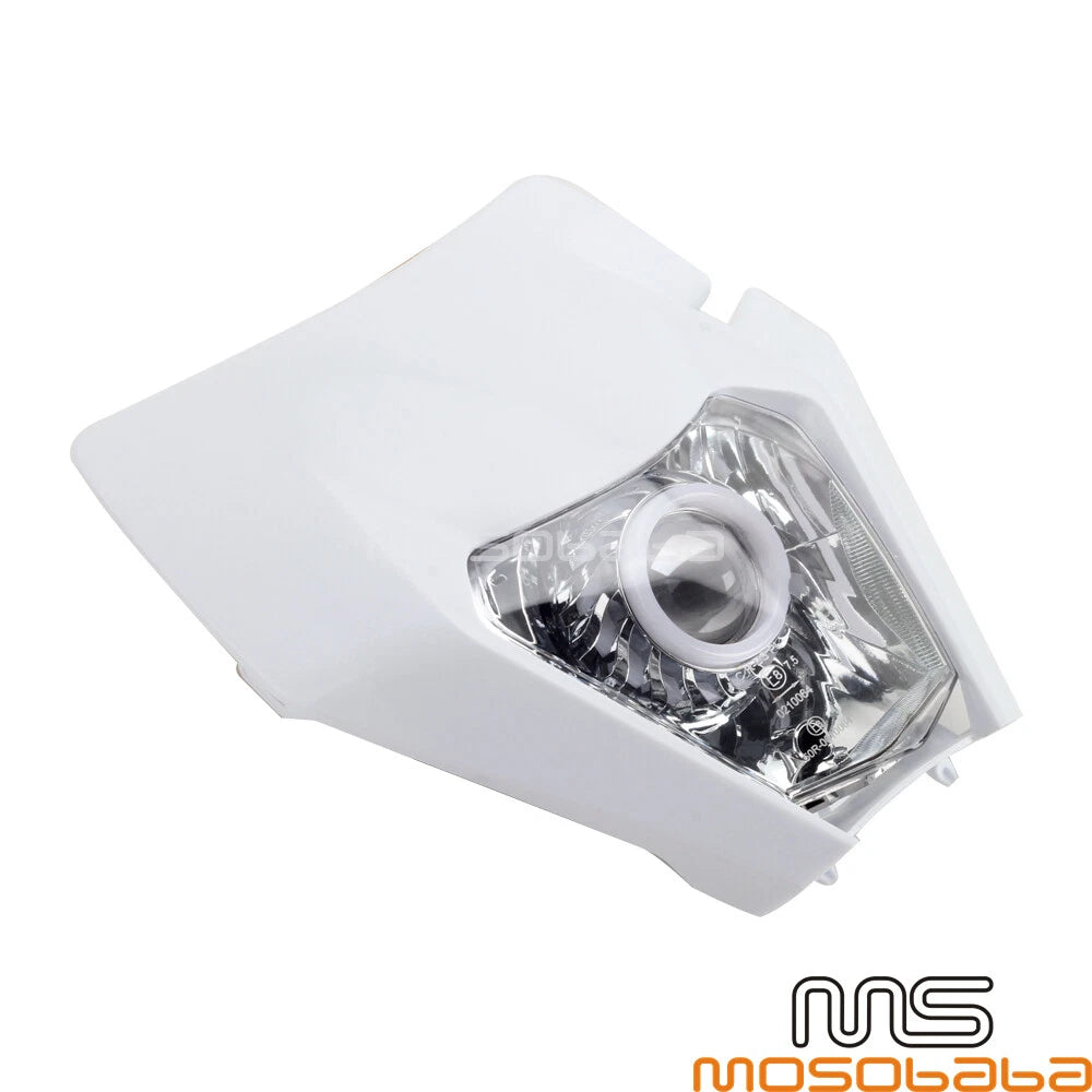 E8 LED Headlight Angel Eyes DRL Assemblies for KTM EXC 300 450 501 (2017-2023)