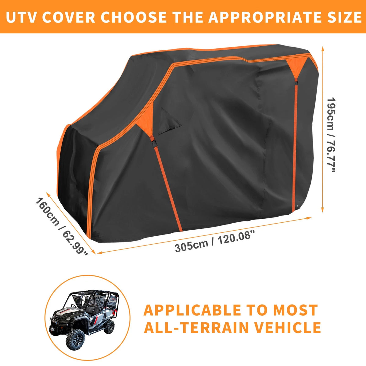 Waterproof UTV Cover for Honda Pioneer 1000-5 (2016-2023)
