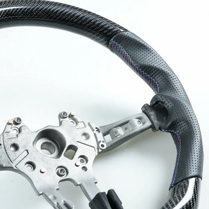 Steering Wheel Carbon Fiber Leather for BMW F80 M3 F82 M4 (2014 - )