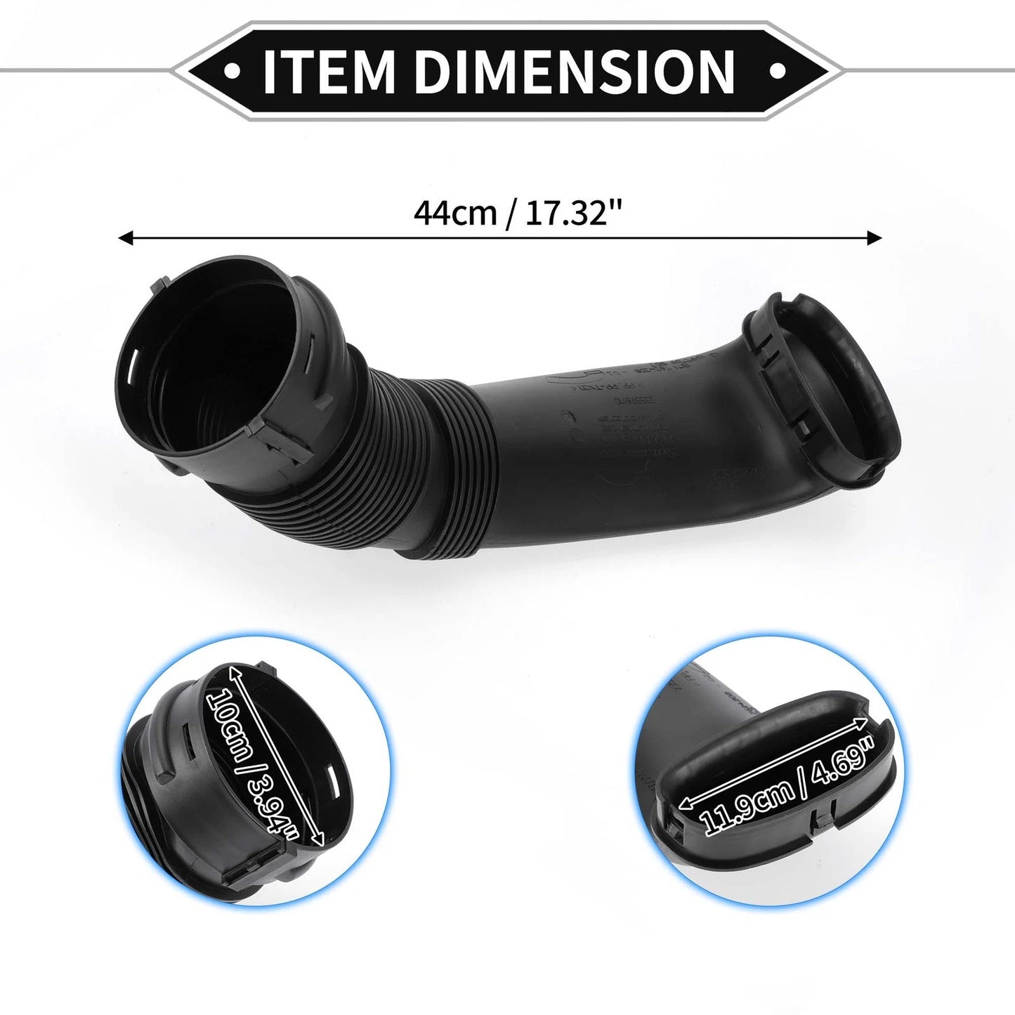 Car Intake Hose for BMW X5 X6 E70 E71 35iX 40iX Black