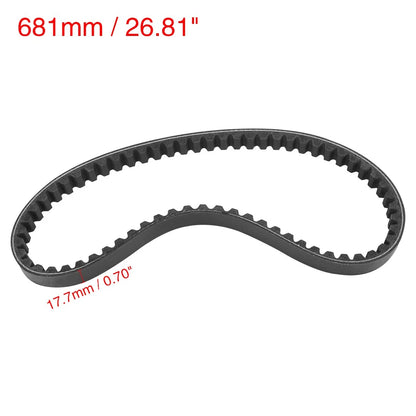 17.7x681-32 Black Folded Freely Rubber Motorcycle Transmission Driving Belt