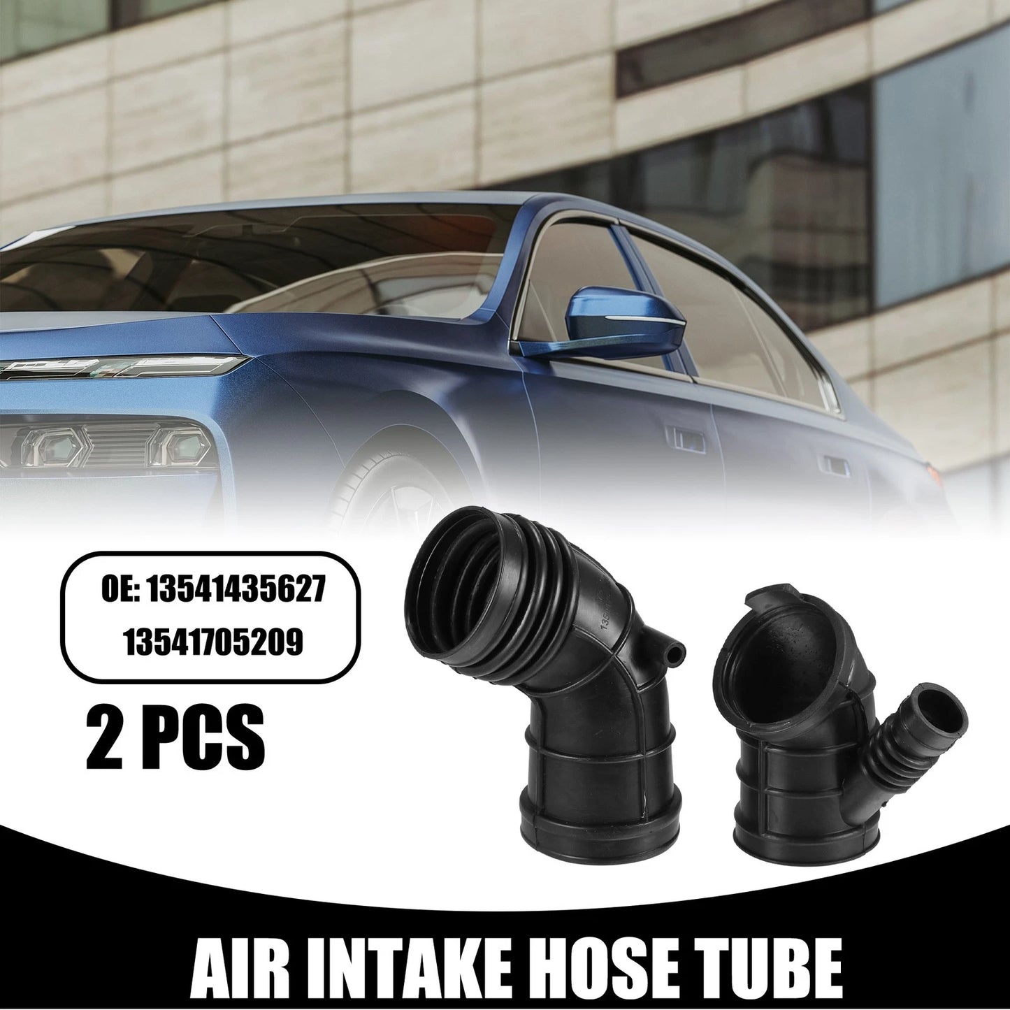 Air Cleaner Intake Hose Tube with Clamps for BMW 325Ci 2.5L (2001-2006) 2 x