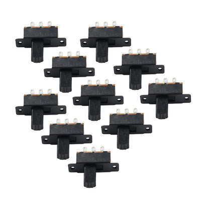10 x 6 Terminal DPDT On/Off Mini Slide Switch for Various Applications