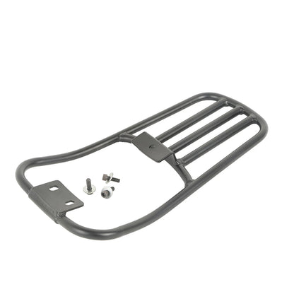 Black Rear Fender Luggage Rack for Harley Softail Deluxe (2005-2017)