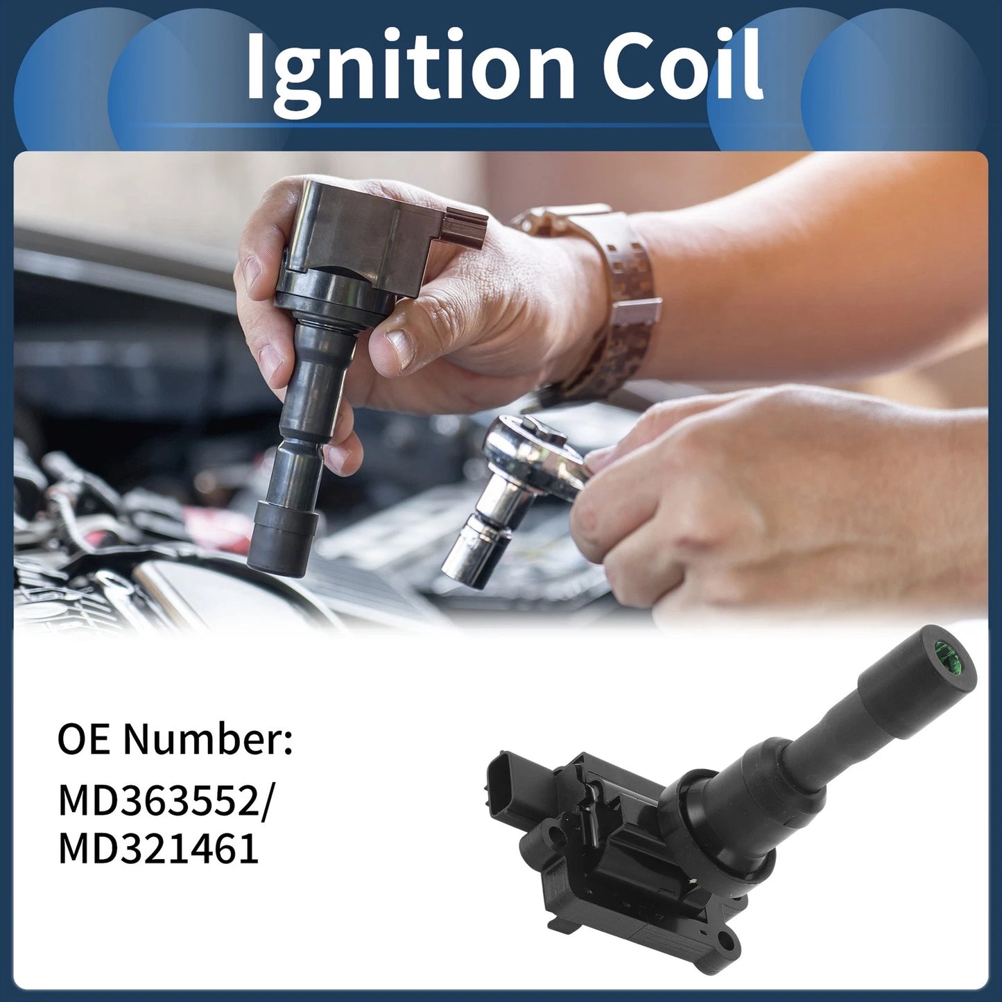 Ignition Coil Pack for Mitsubishi Lancer L4 2.0L (2004-2005)