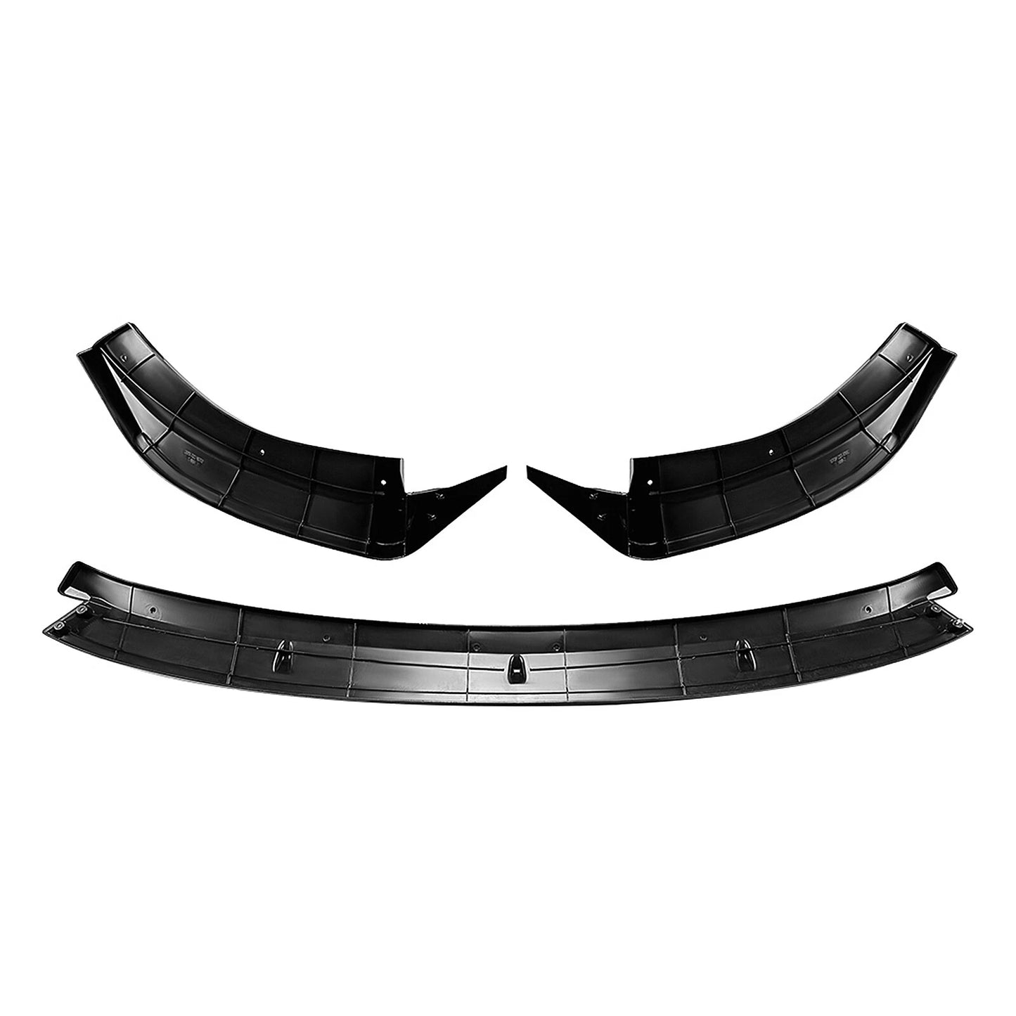 3 x Front Spoiler Lip Splitter Kit for Benz W214 E260 E300 AMG (2024) Gloss Black