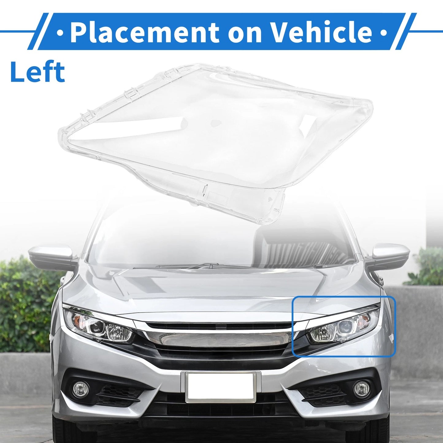 1 x Front Left Headlight Lens Cover for Lexus LX570 (2007-2012)