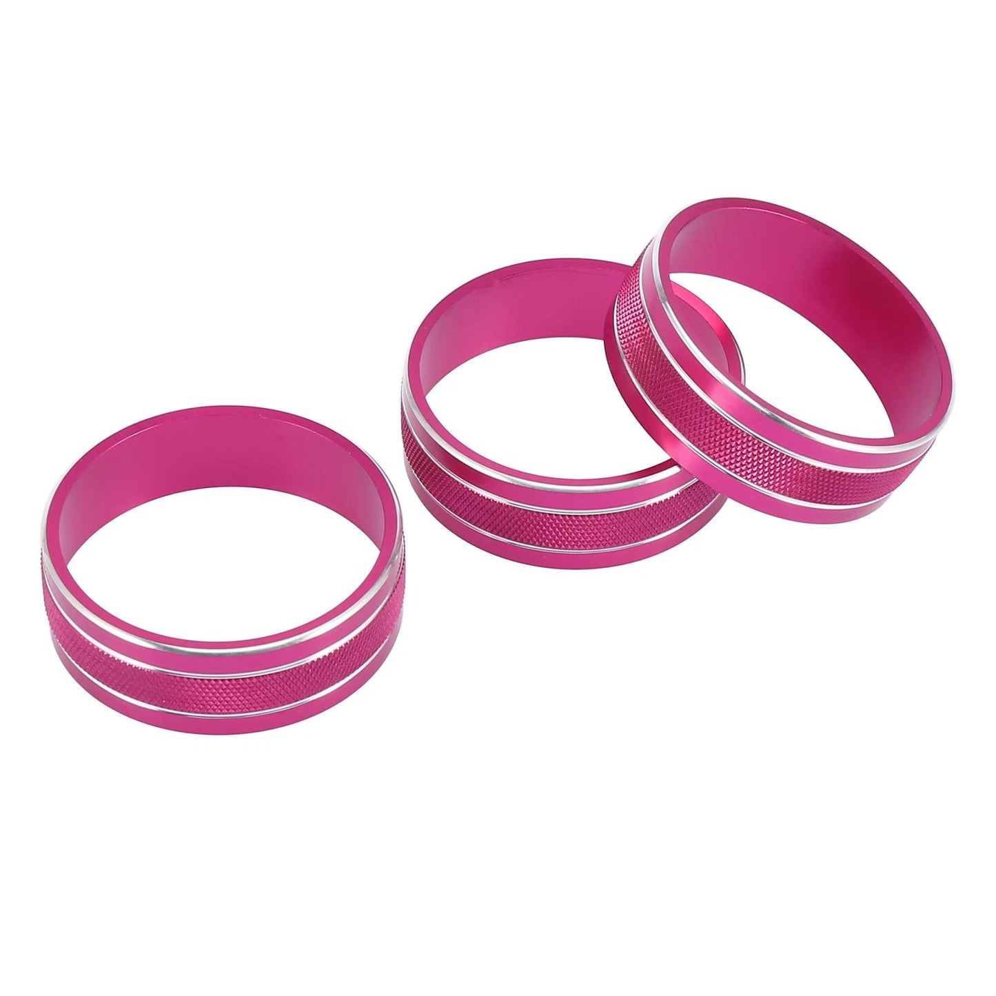 3 x Air Conditioner Switch Knob Cover Rings for Jeep Dodge