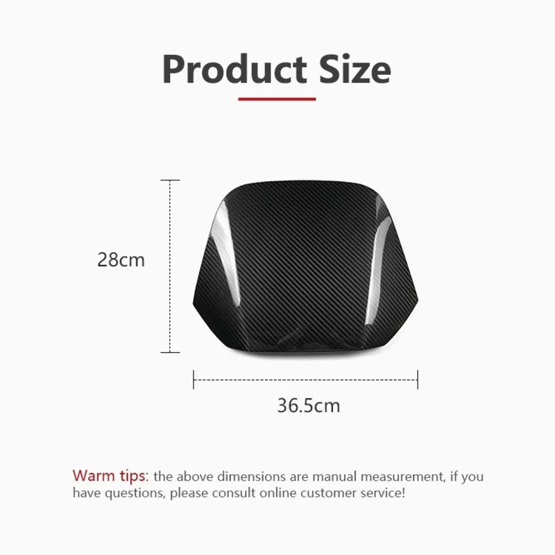 Carbon Fiber Dashboard Multimedia Upper Panel Cover Trim for Subaru WRX 2022-23