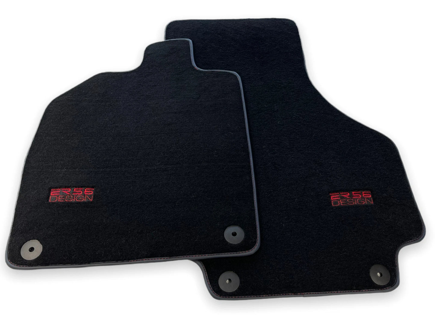 Floor Mats for AUDI R8 2015-2023 Black Tailored Carpets ER56 Design