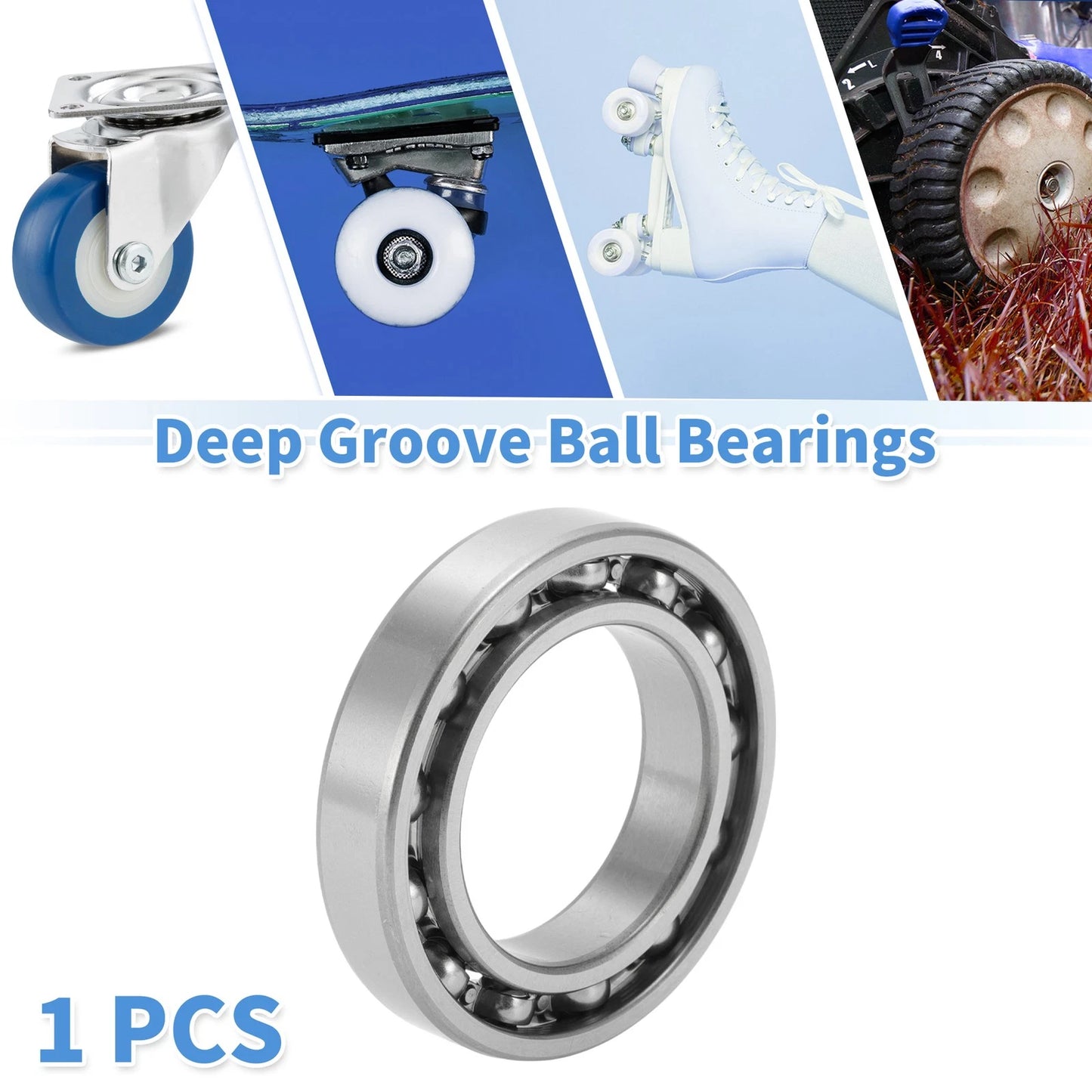 Deep Groove Ball Bearings 50x80x16mm 1 Pc for Scooter Skateboard Wheel