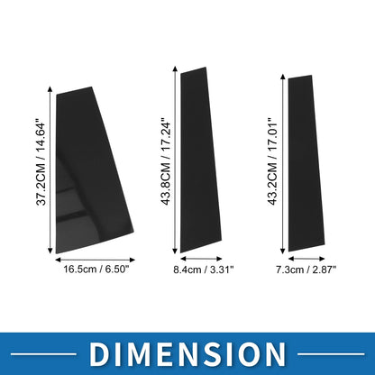 6 Pcs Door Pillar Window Trim Black for Toyota Highlander (2015–2021)