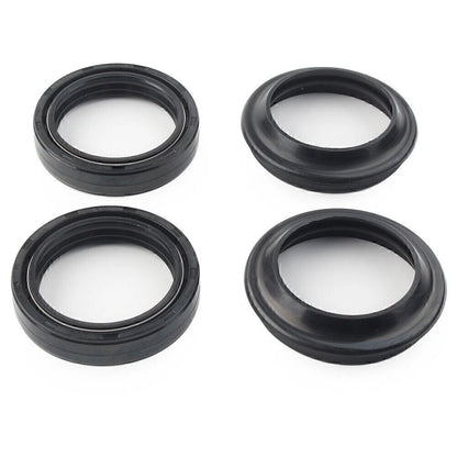 4 x Black Oil Seals Dust Seals for Front Fork Damper Shock Absorber (All Years)
